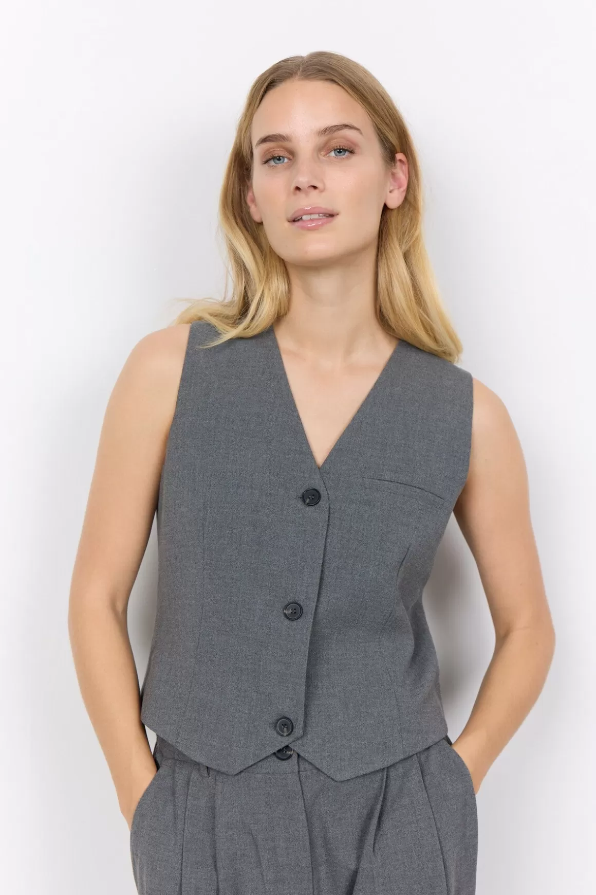 SC-FRANKIE 1 Waistcoat -Soyaconcept Outlet