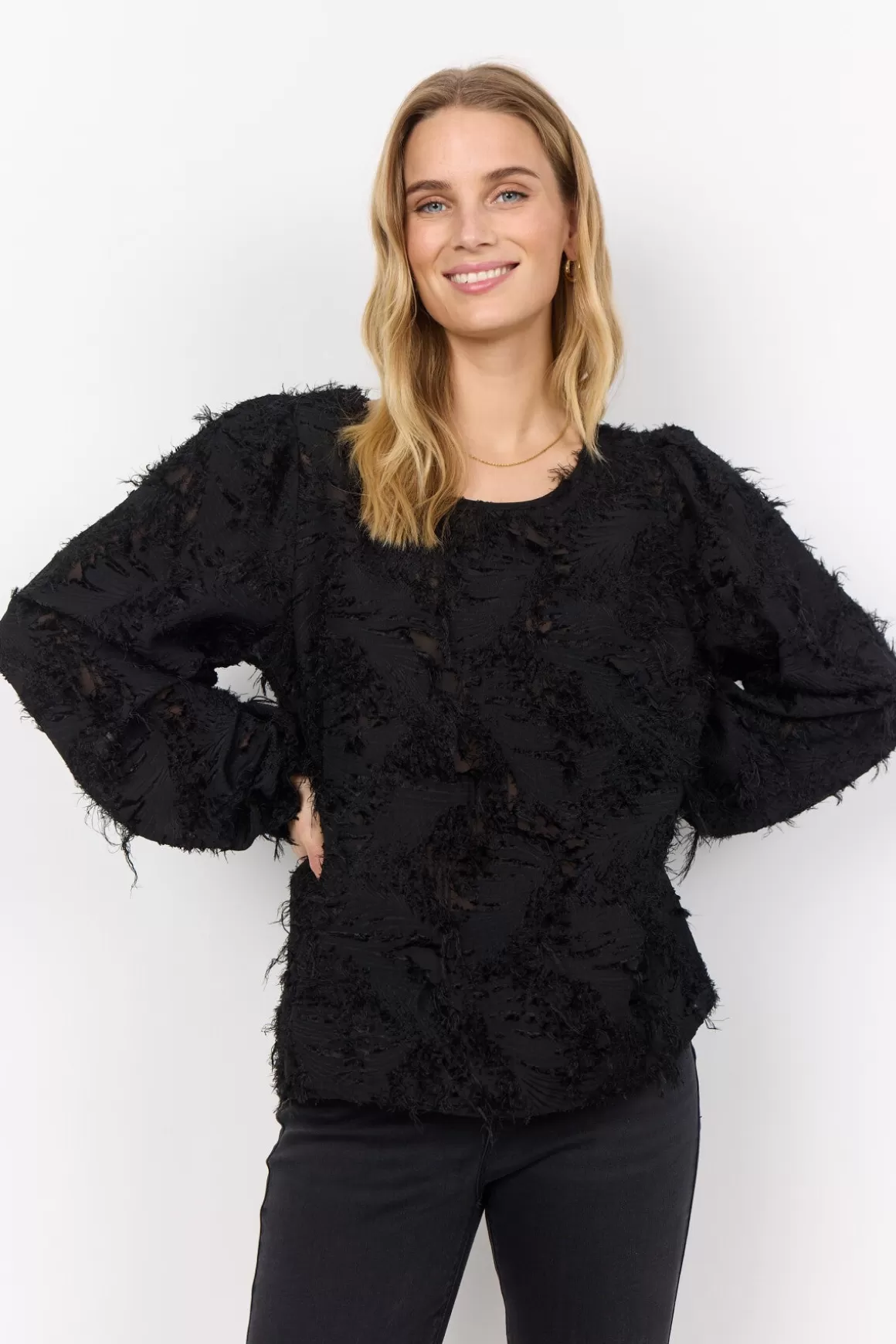 SC-NADIA 1 Blouse Black-Soyaconcept Cheap