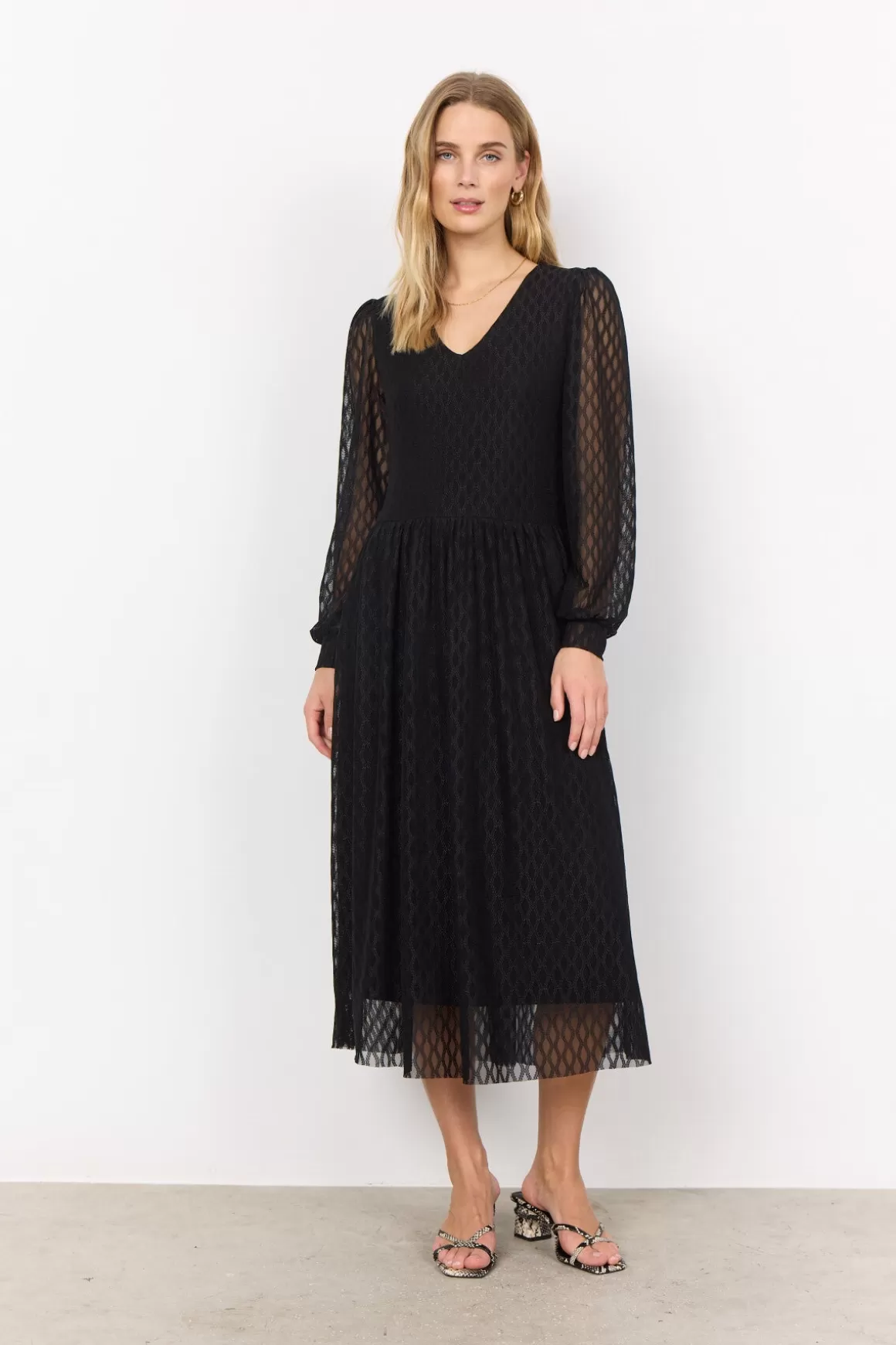 SC-NIDINE 2 Dress Black-Soyaconcept Cheap